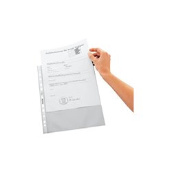 Leitz Prospekthülle 47970000 DIN A4 Multilochung 0,09mm PP farblos