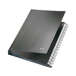 Leitz Pultordner 58310095 DIN A4 32Fächer Hartpappe schwarz