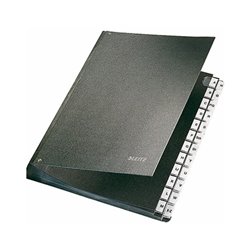 Leitz Pultordner 58240095 DIN A4 24Fächer Hartpappe schwarz