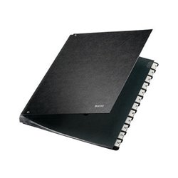 Leitz Pultordner 58120095 DIN A4 12Fächer Hartpappe schwarz