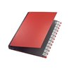 Leitz Pultordner 59240025 DIN A4 A-Z 24Fächer Graupappe rot