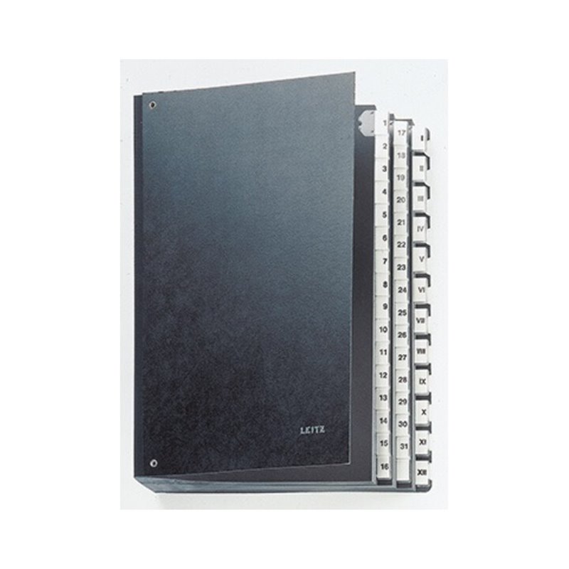 Leitz Pultordner 58440095 DIN A4 44Fächer Hartpappe schwarz