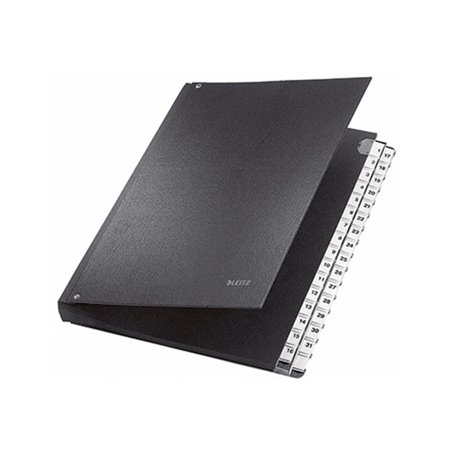 Leitz Pultordner 59310095 DIN A4 1-31 32Fächer Graupappe schwarz