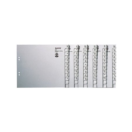 Leitz Registerserie 13500085 DIN A4 A-Z für 50Ordner Tauenpapier grau