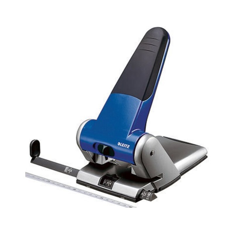 Leitz Registraturlocher 51800035 max. 65Blatt Aluminium blau