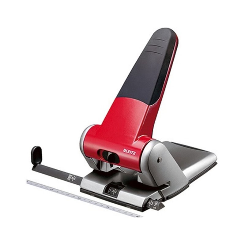 Leitz Registraturlocher 51800025 max. 65Blatt Aluminium rot