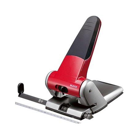 Leitz Registraturlocher 51800025 max. 65Blatt Aluminium rot