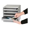 Leitz Schubladenbox 52800089 DIN A4 5Schubfächer lichtgr/d.gr
