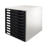 Leitz Schubladenbox 52810095 DIN A4 10Schubfächer lichtgr/sw