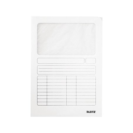 Leitz Sichtmappe 39500001 DIN A4 oben/rechts offen Karton weiß