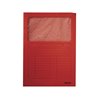 Leitz Sichtmappe 39500025 DIN A4 oben/rechts offen Karton rot