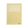 Leitz Sichtmappe 39500015 DIN A4 oben/rechts offen Karton gelb