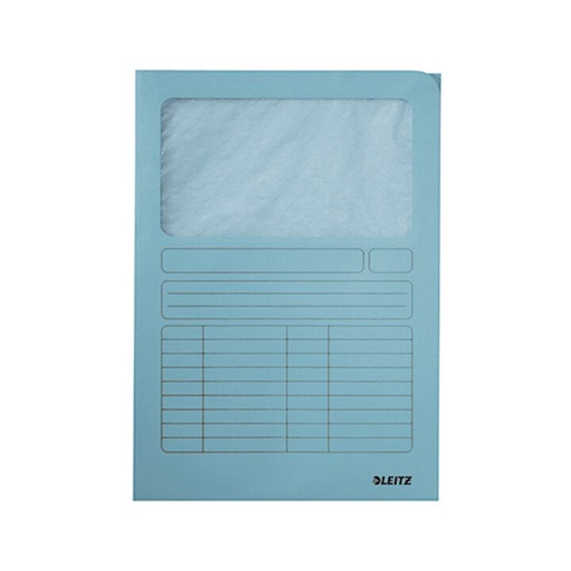 Leitz Sichtmappe 39500030 DIN A4 oben/rechts offen Karton hellblau