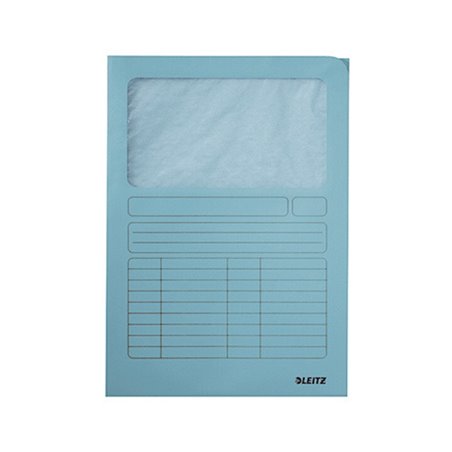 Leitz Sichtmappe 39500030 DIN A4 oben/rechts offen Karton hellblau