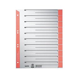 Leitz Trennblatt 16520025 DIN A4 230g Karton rot
