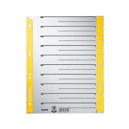 Leitz Trennblatt 16520015 DIN A4 230g Karton gelb