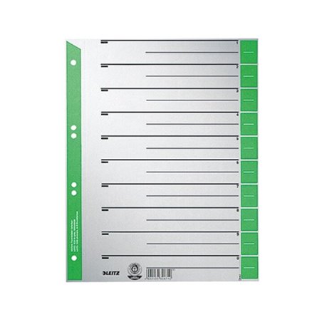 Leitz Trennblatt 16520055 DIN A4 230g Karton grün