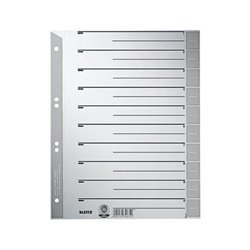 Leitz Trennblatt 16520085 DIN A4 230g Karton grau