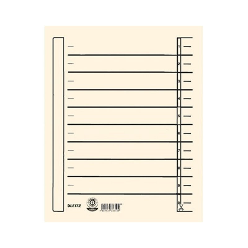 Leitz Trennblatt 16570011 DIN A4 200g Karton chamois