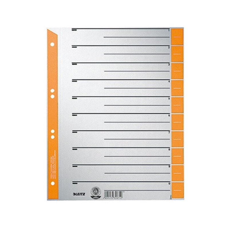 Leitz Trennblatt 16520045 DIN A4 230g Karton orange