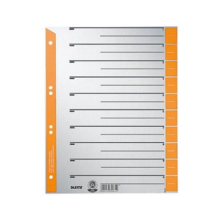 Leitz Trennblatt 16520045 DIN A4 230g Karton orange