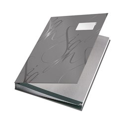 Leitz Unterschriftsmappe Design 57450085 DIN A4 18Fächer grau