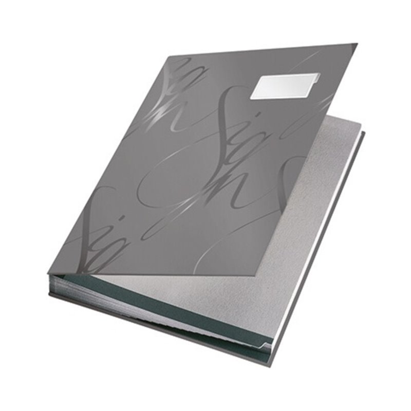 Leitz Unterschriftsmappe Design 57450085 DIN A4 18Fächer grau