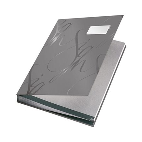 Leitz Unterschriftsmappe Design 57450085 DIN A4 18Fächer grau