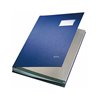 Leitz Unterschriftsmappe 57000035 DIN A4 20Fächer Graupappe blau