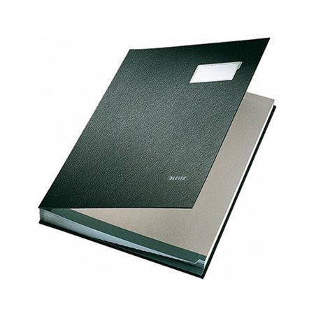 Leitz Unterschriftsmappe 57000095 DIN A4 20Fächer Graupappe schwarz