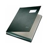Leitz Unterschriftsmappe 57000095 DIN A4 20Fächer Graupappe schwarz