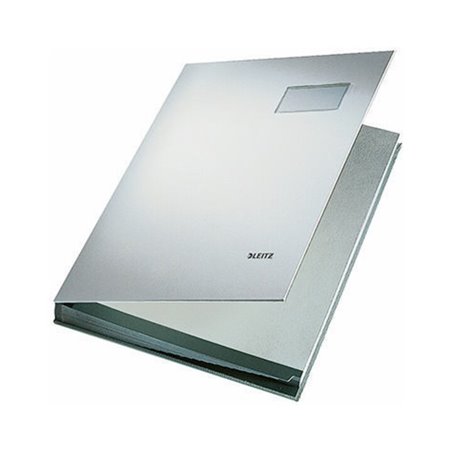 Leitz Unterschriftsmappe 57000085 DIN A4 20Fächer Graupappe grau