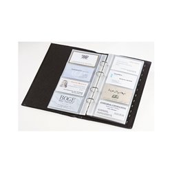 Sigel Visitenkartenmappe Torino VZ204 max. 160Karten Leder schwarz