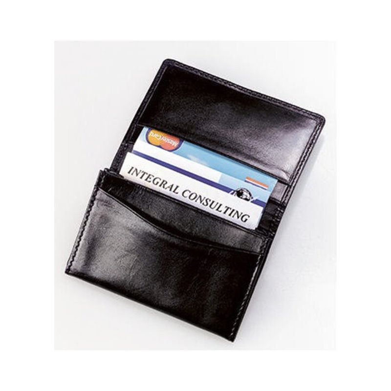 Sigel Visitenkartenmappe Torino VZ200 max. 30Karten Leder schwarz