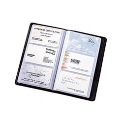 Sigel Visitenkartenmappe Torino VZ202 max. 120Karten Leder schwarz