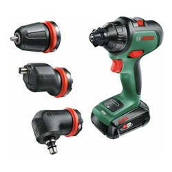 Bosch Akku-Zweigang-Bohrschrauber AdvancedDrill 18: 1x Akku, Winkel-/Exzenteraufsatz