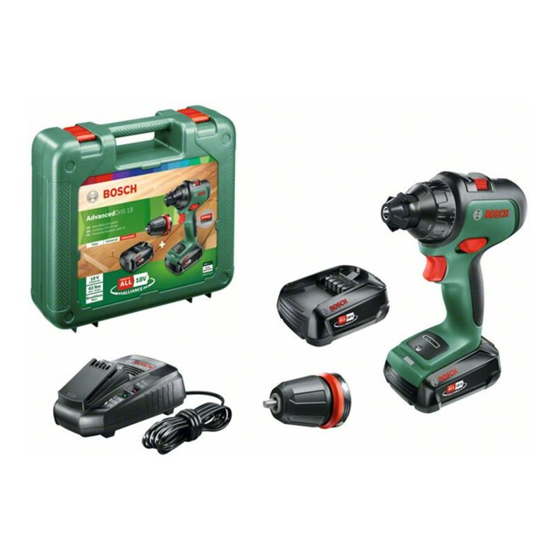 Bosch Akku-Zweigang-Bohrschrauber AdvancedDrill 18 mit 2x Akkupack