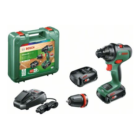 Bosch Akku-Zweigang-Bohrschrauber AdvancedDrill 18 mit 2x Akkupack