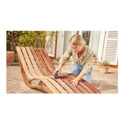 Bosch Akku-Tellerschleifer und -Polierer EasyCurvSander 12, 1 Akkup. PBA 12V 2.5Ah O-B