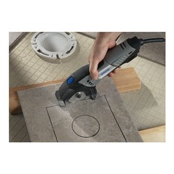 Dremel DSM20-3/4 Kompaktsäge (710 W) mit 3 Vorsatzgeräte, 4 Zubehöre