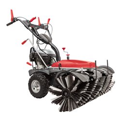 Scheppach Benzin- Kehrmaschine Set SC2200PE inkl. Sammelbehälter, Elektrostart, Schneeschild & Auffangbehälter