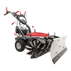 Scheppach Benzin- Kehrmaschine Set SC2200PE inkl. Sammelbehälter, Elektrostart, Schneeschild & Auffangbehälter