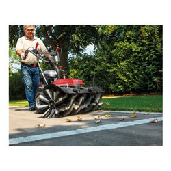 Scheppach Benzin- Kehrmaschine Set SC2200PE inkl. Sammelbehälter, Elektrostart, Schneeschild & Auffangbehälter