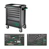 Stahlwille Werkzeugsortiment mit Werkstattwagen Anzahl Schubl.6 anthrazitgrau, RAL 7016 111tlg.