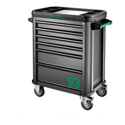 Stahlwille Werkzeugsortiment mit Werkstattwagen Anzahl Schubl.6 anthrazitgrau, RAL 7016 111tlg.