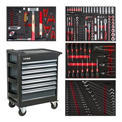 STIER Werkstattwagen Premium bestückt 241-teilig