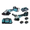 Makita 18V Combopack DLX2245PT1 Akku-Winkelschleifer Set