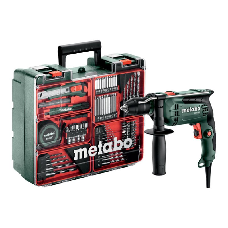 Metabo Schlagbohrmaschine SBE 650 Mobile Werkstatt Mobile Werkstatt Kunststoffkoffer