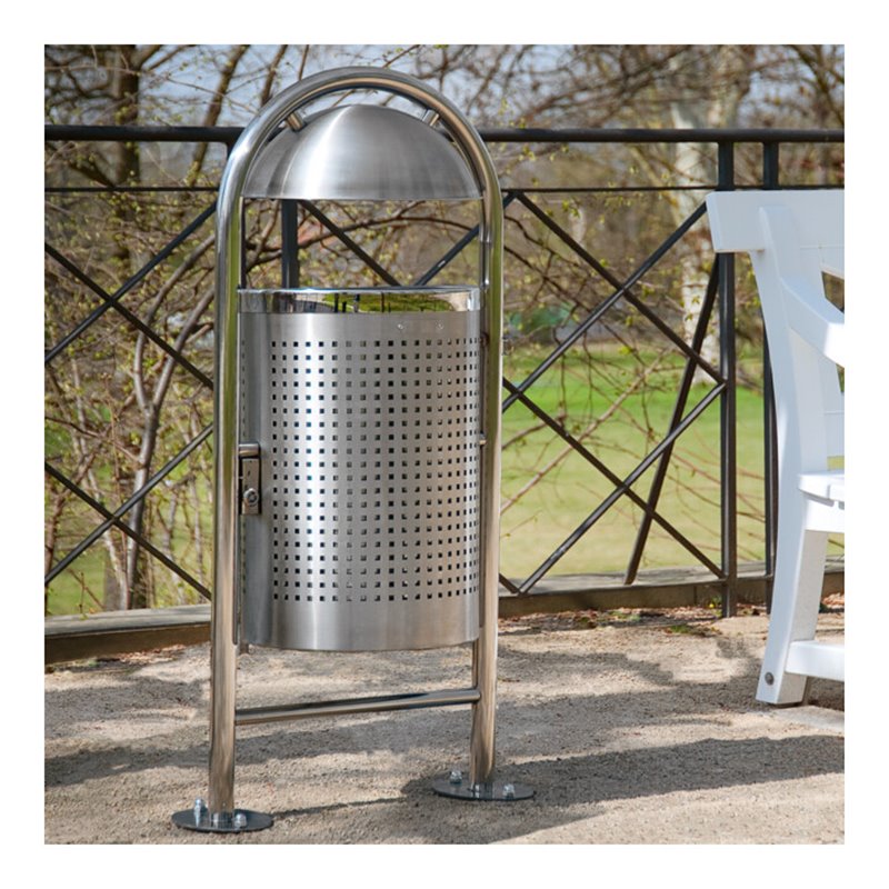 Moravia Abfallbehälter Edelstahl DS35