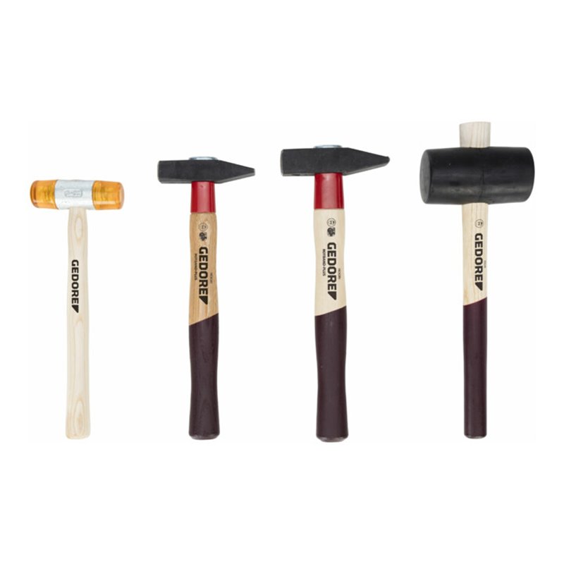 GEDORE Werkzeugsatz Schlosser + Gummi + Schonhammer, S 600 H-05